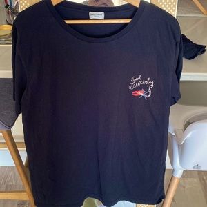 Saint Laurent Men’s Black T-shirt.